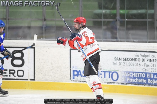 2021-01-17 Valpellice Bulldogs U19-Hockey Fassa Falcons 6813 Pietro Beccaria